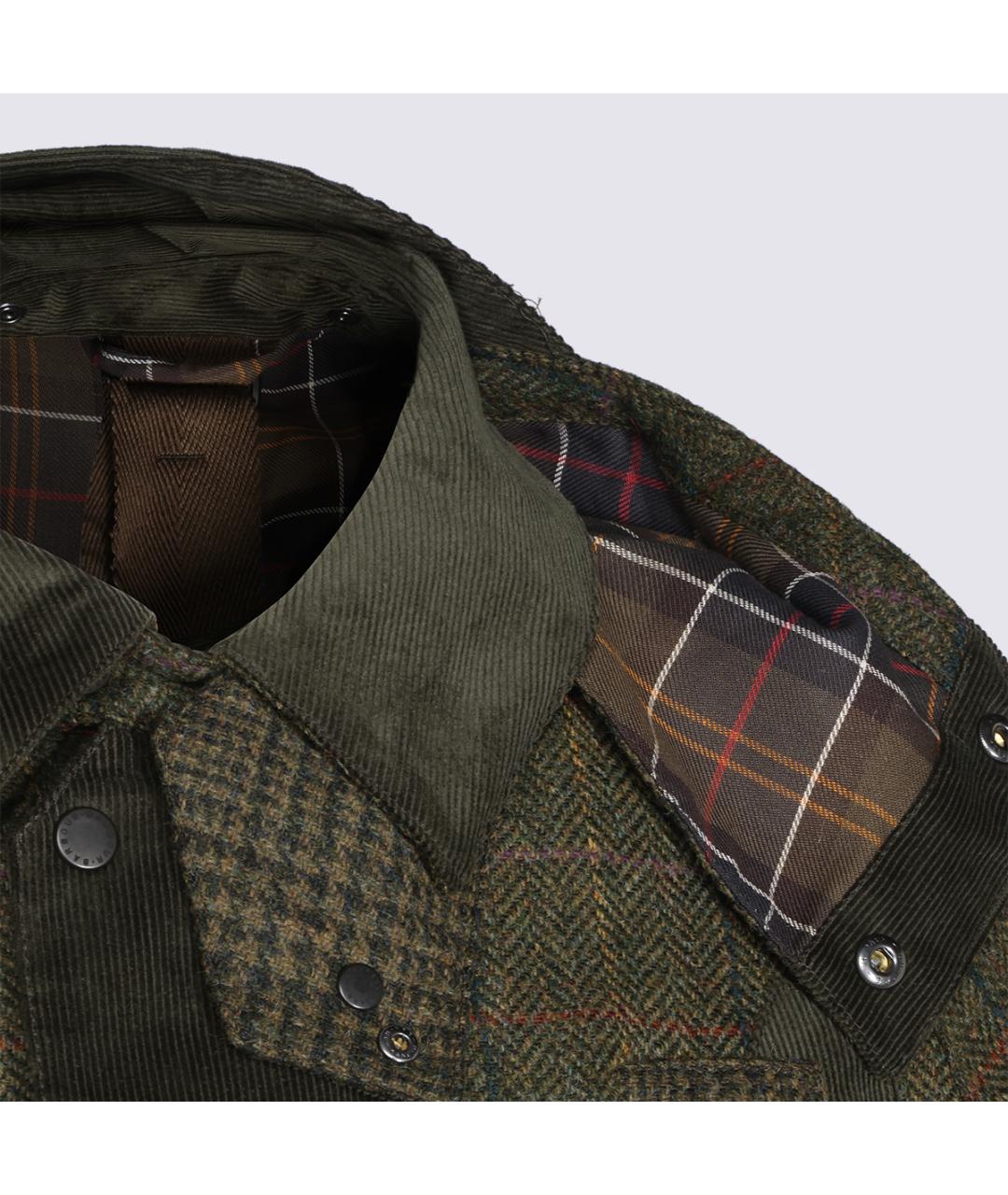 BARBOUR Зеленая шерстяная куртка, фото 4