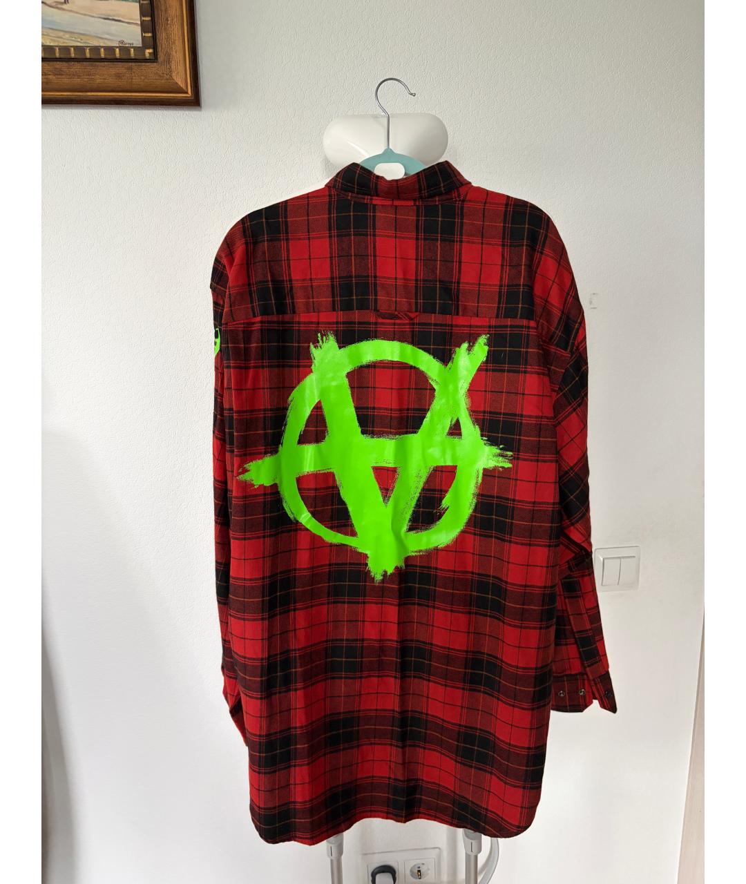VETEMENTS Красная хлопковая рубашка, фото 3