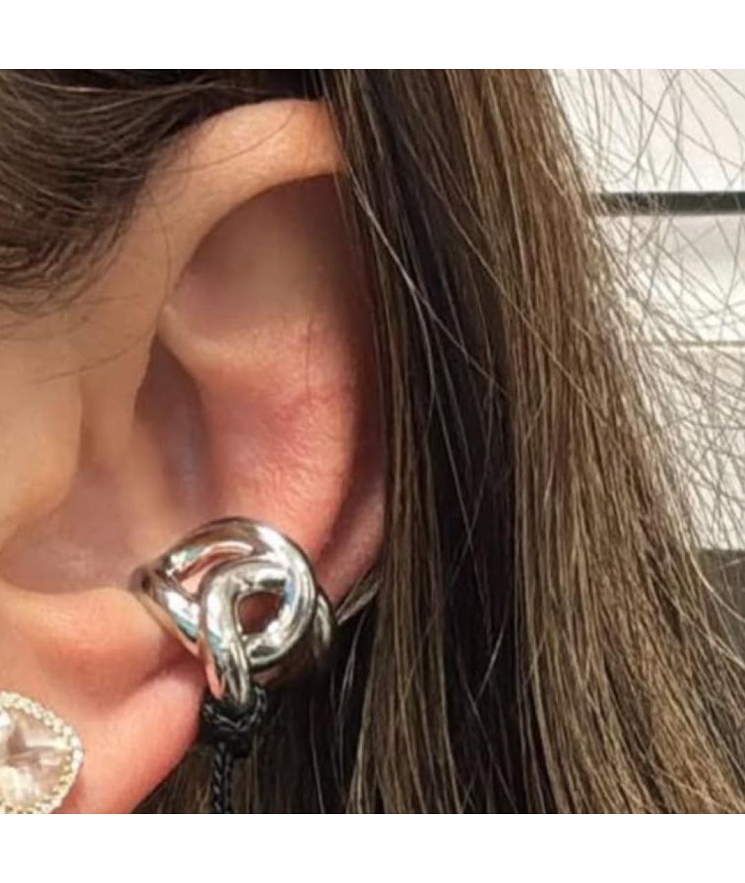 CHANEL Серебряные металлические серьги, фото 3