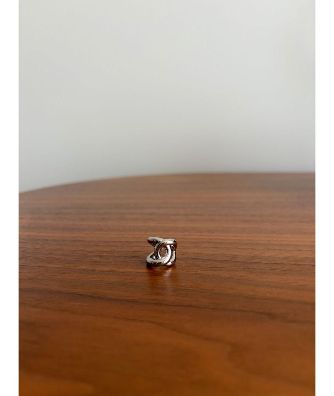 CHANEL Серебряные металлические серьги, фото 2