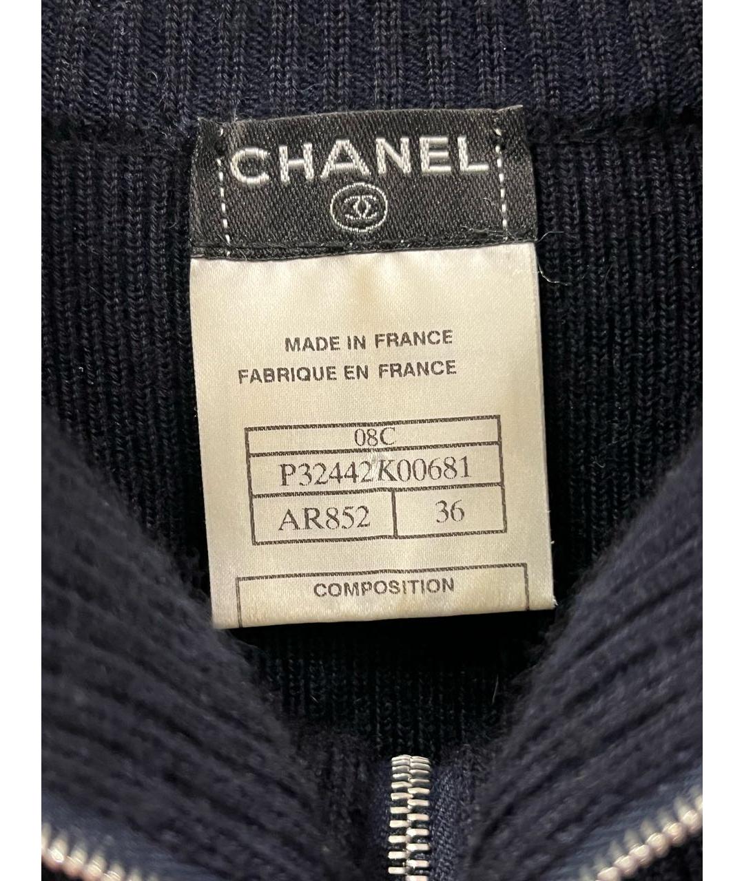 CHANEL Темно-синее повседневное платье, фото 3
