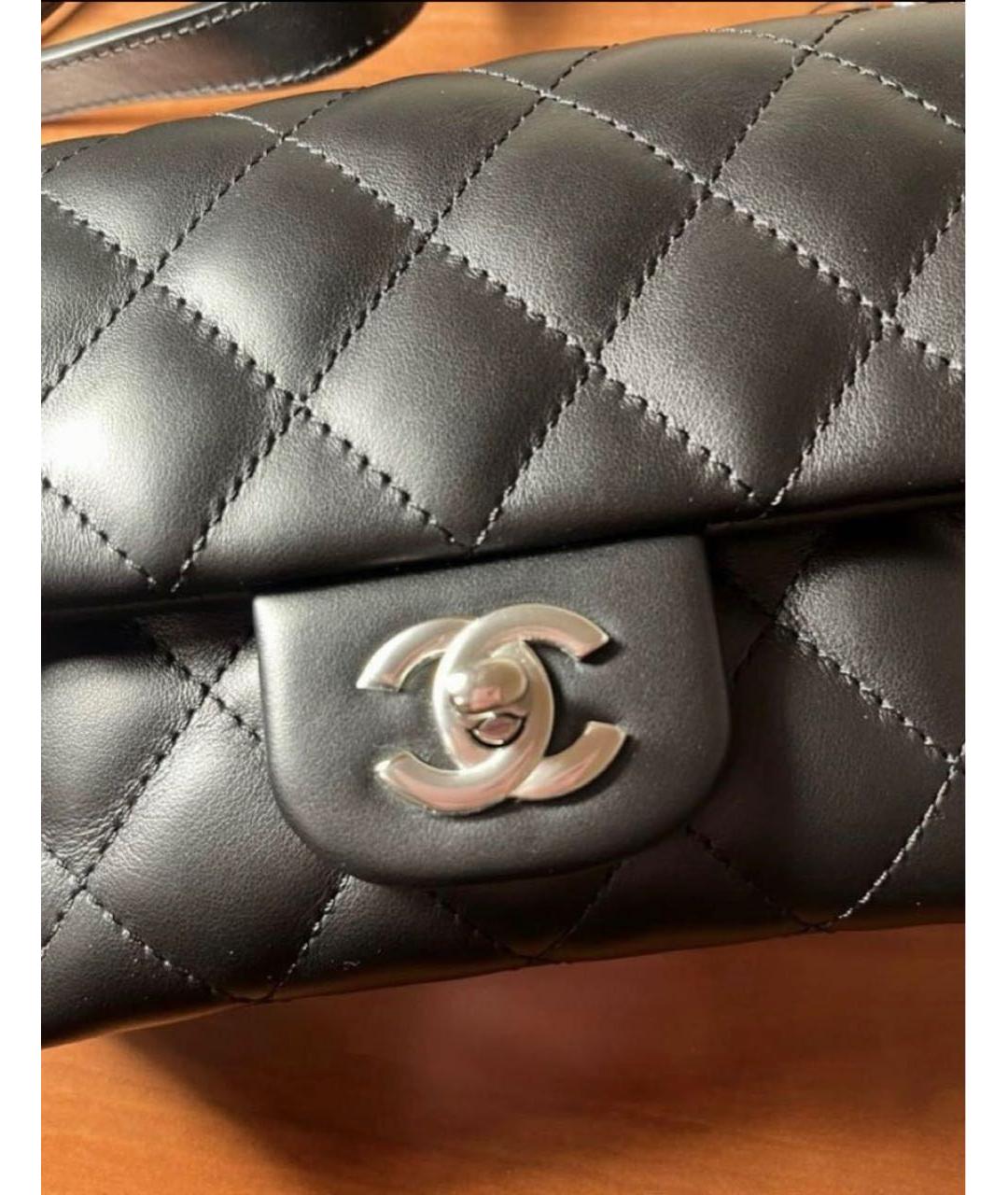 CHANEL Черная кожаная поясная сумка, фото 4