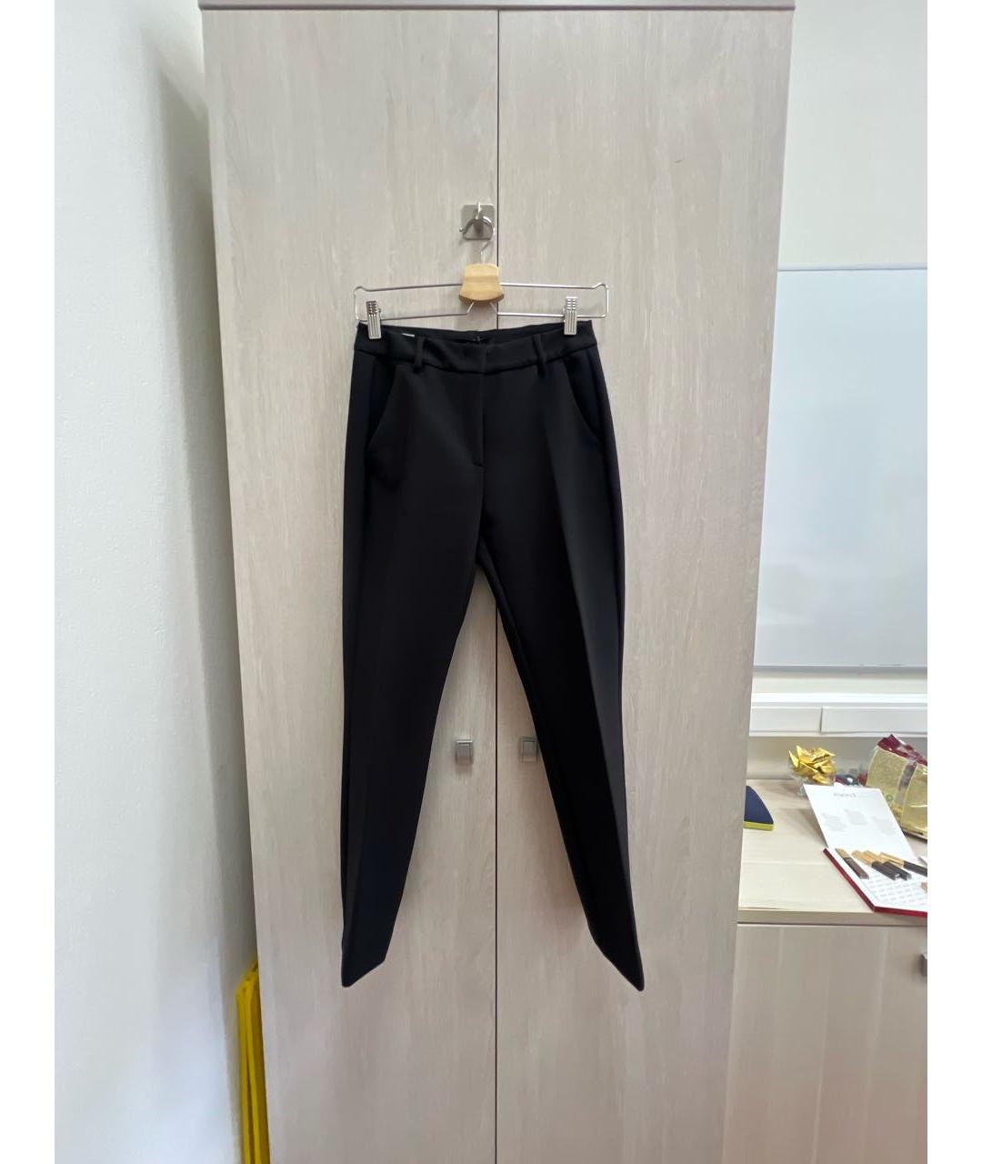 WEEKEND MAX MARA Черный вискозный костюм с брюками, фото 2