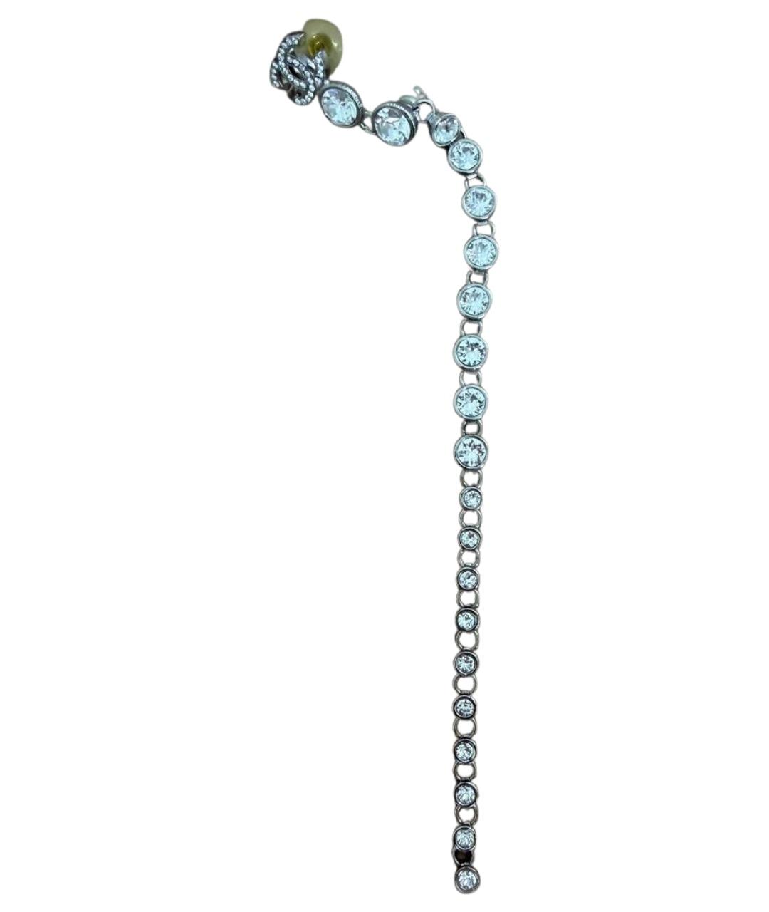 CHANEL Серебряные металлические серьги, фото 1