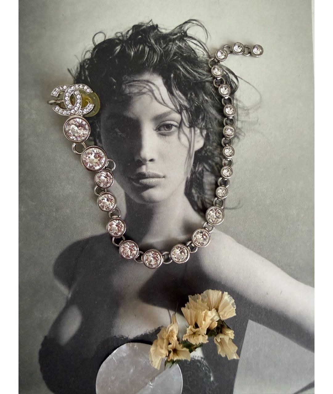 CHANEL Серебряные металлические серьги, фото 2