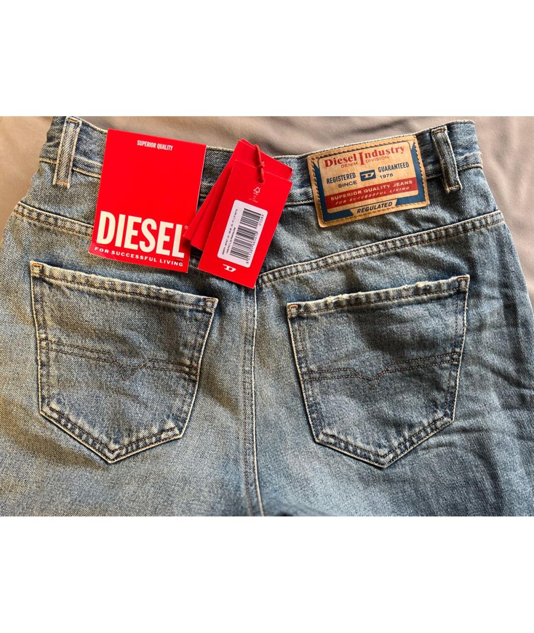 DIESEL Голубые текстильные ботфорты, фото 8