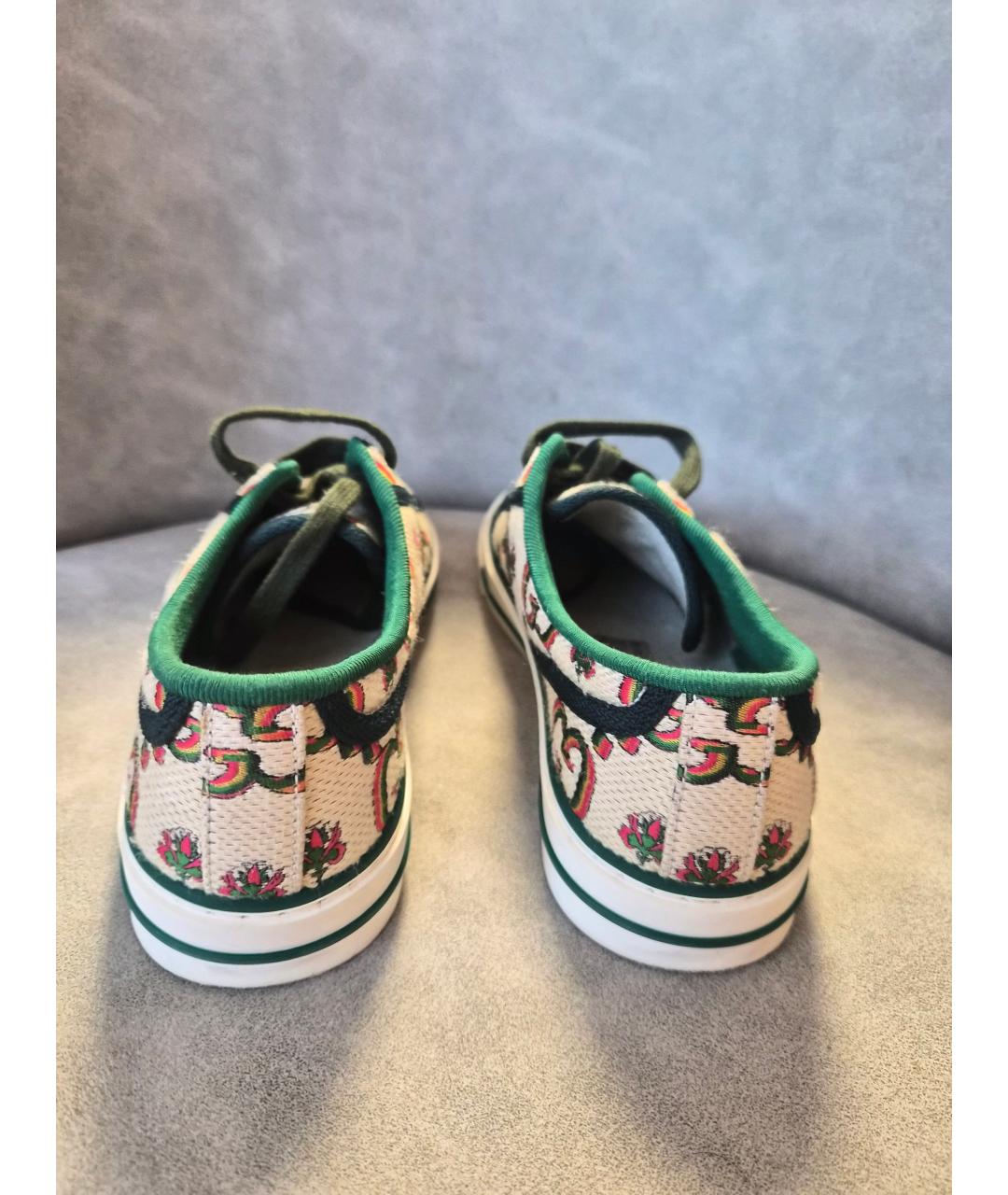 GUCCI Мульти текстильные кеды, фото 4