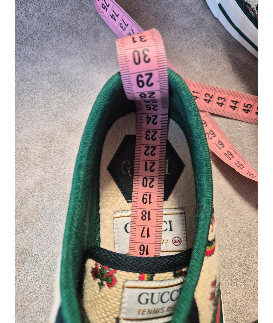 GUCCI Мульти текстильные кеды, фото 6