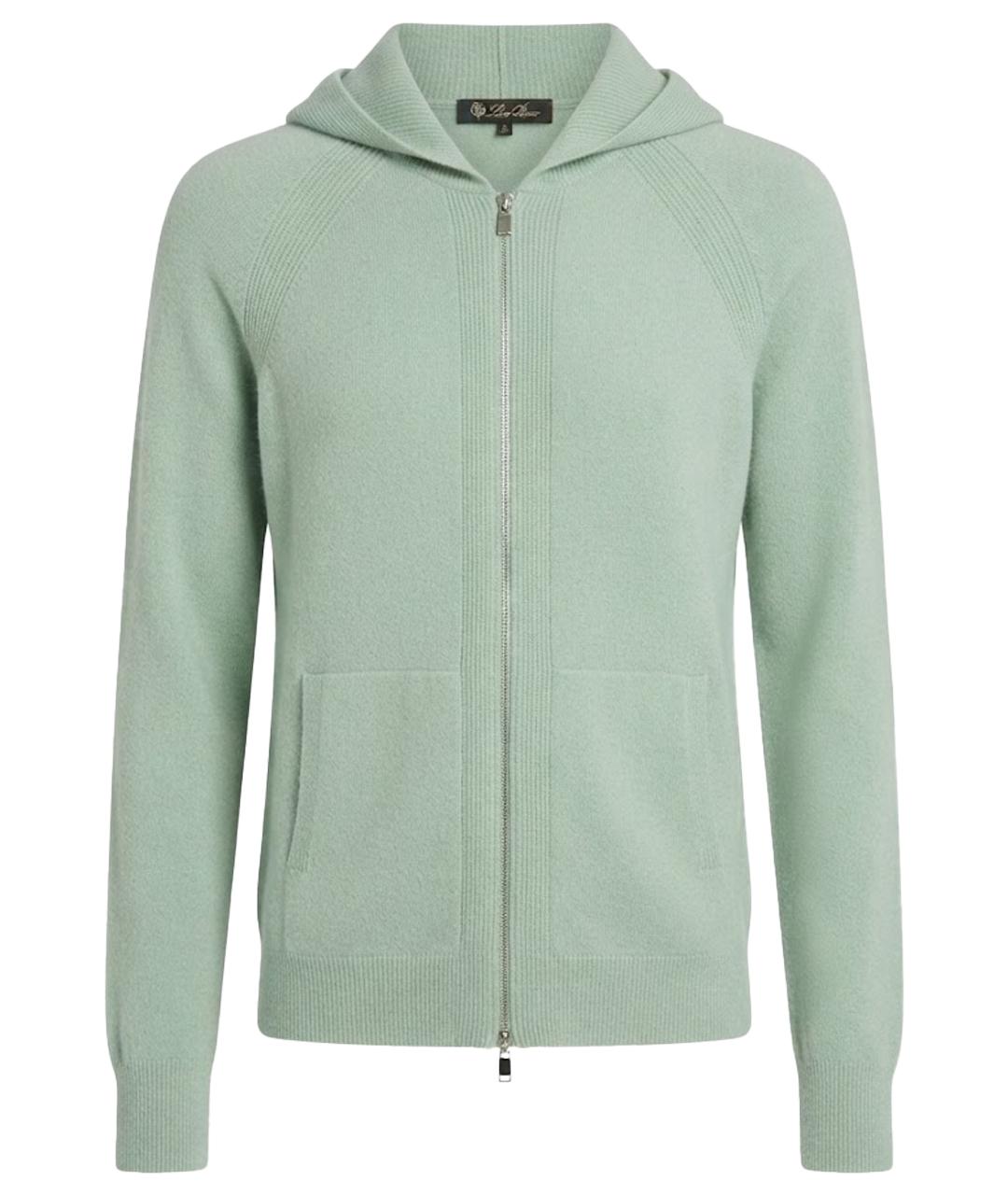 LORO PIANA Бирюзовый кашемировый джемпер / свитер, фото 1