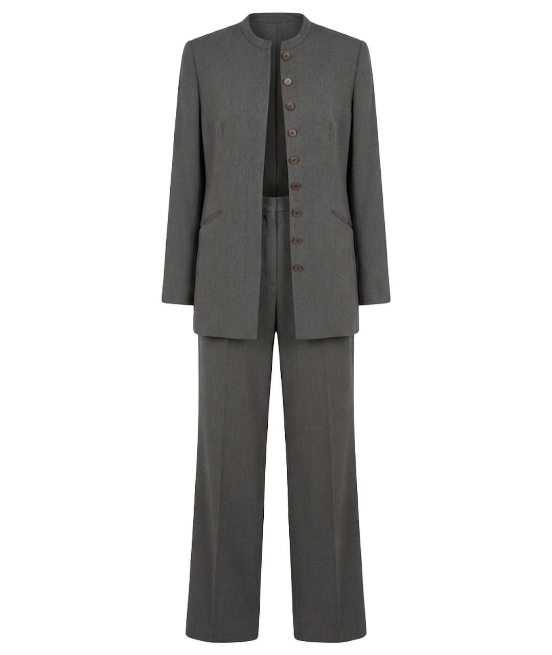 GIORGIO ARMANI Серый купровый костюм с брюками, фото 1