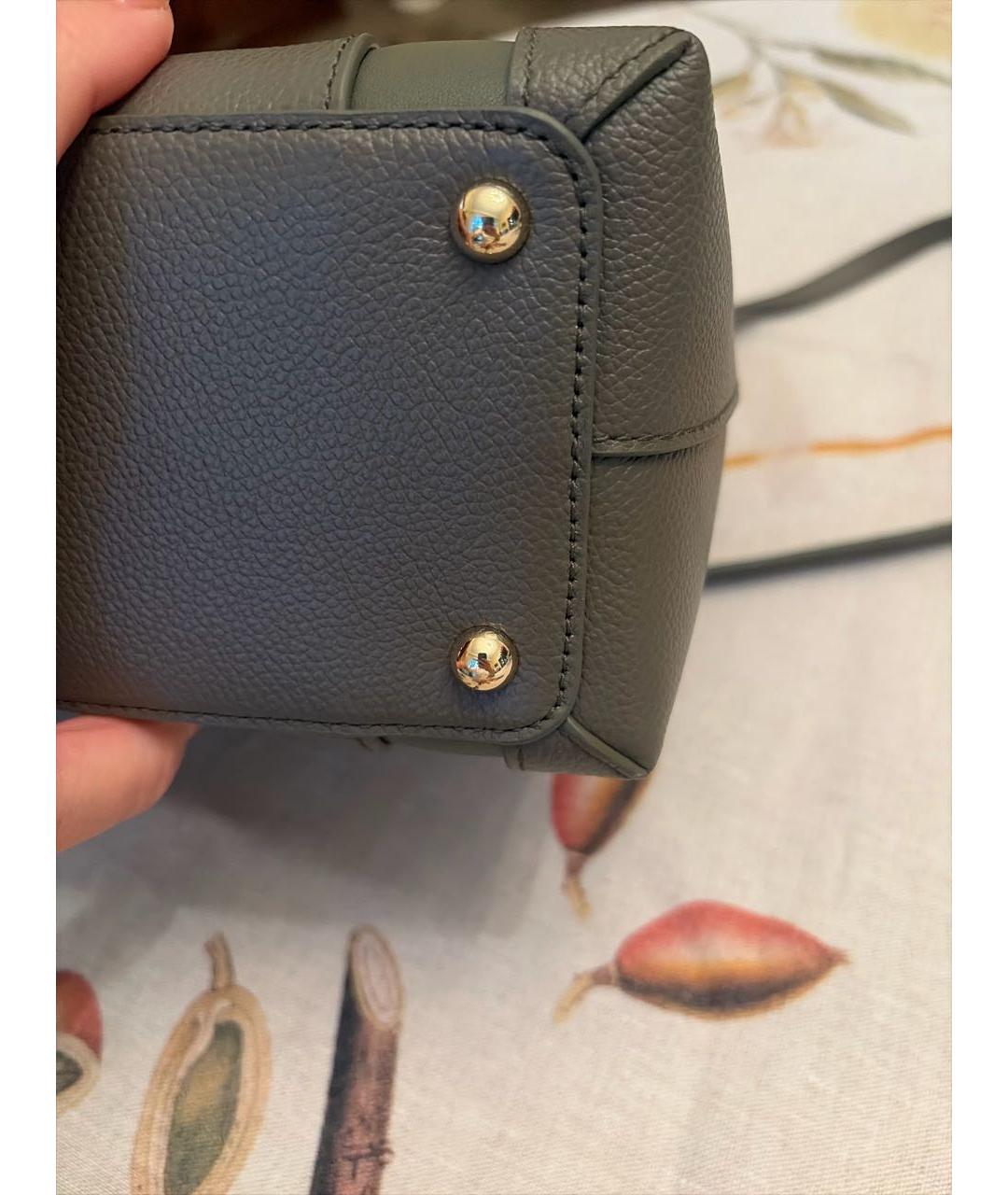 FURLA Зеленая кожаная сумка тоут, фото 7
