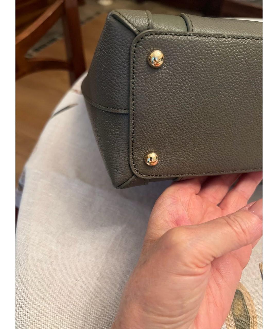FURLA Зеленая кожаная сумка тоут, фото 6