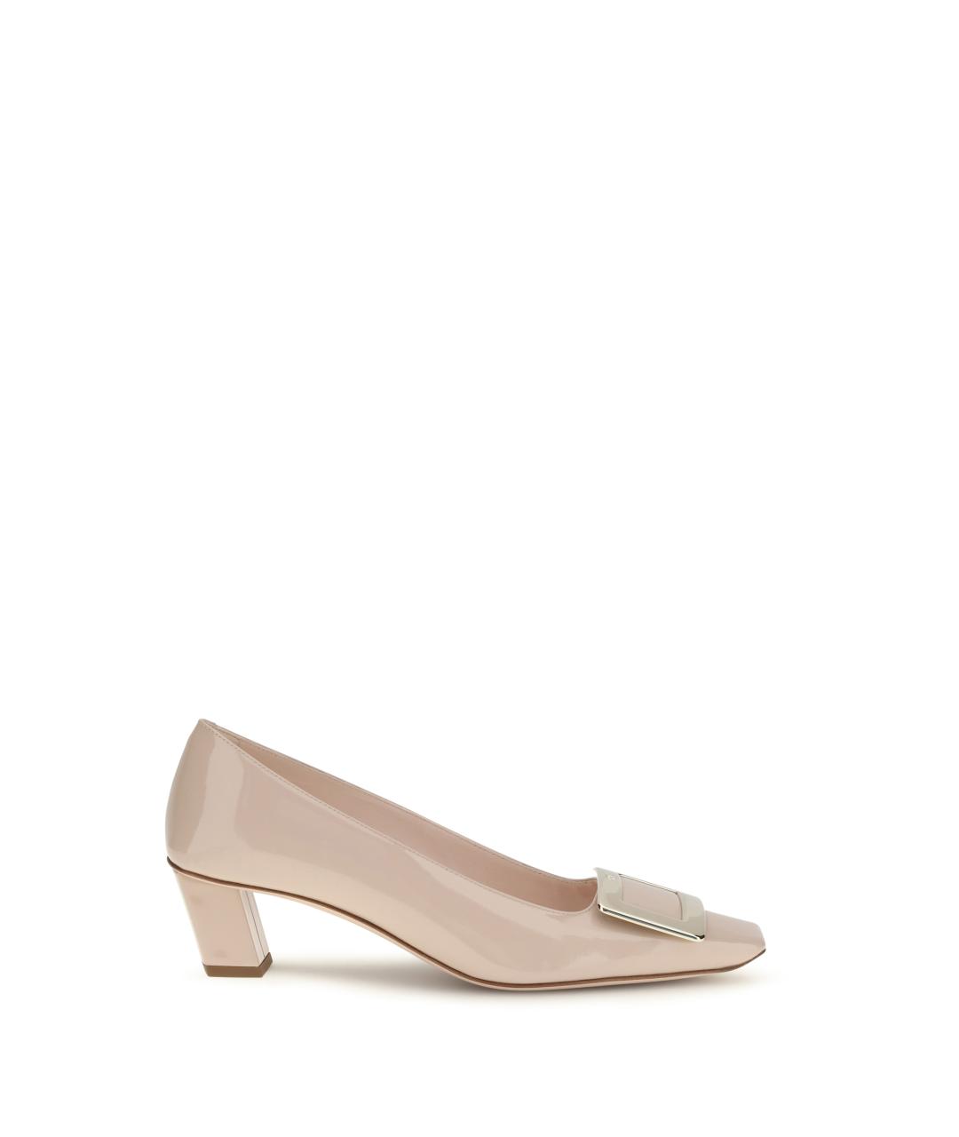 ROGER VIVIER Бежевые туфли из лакированной кожи, фото 5