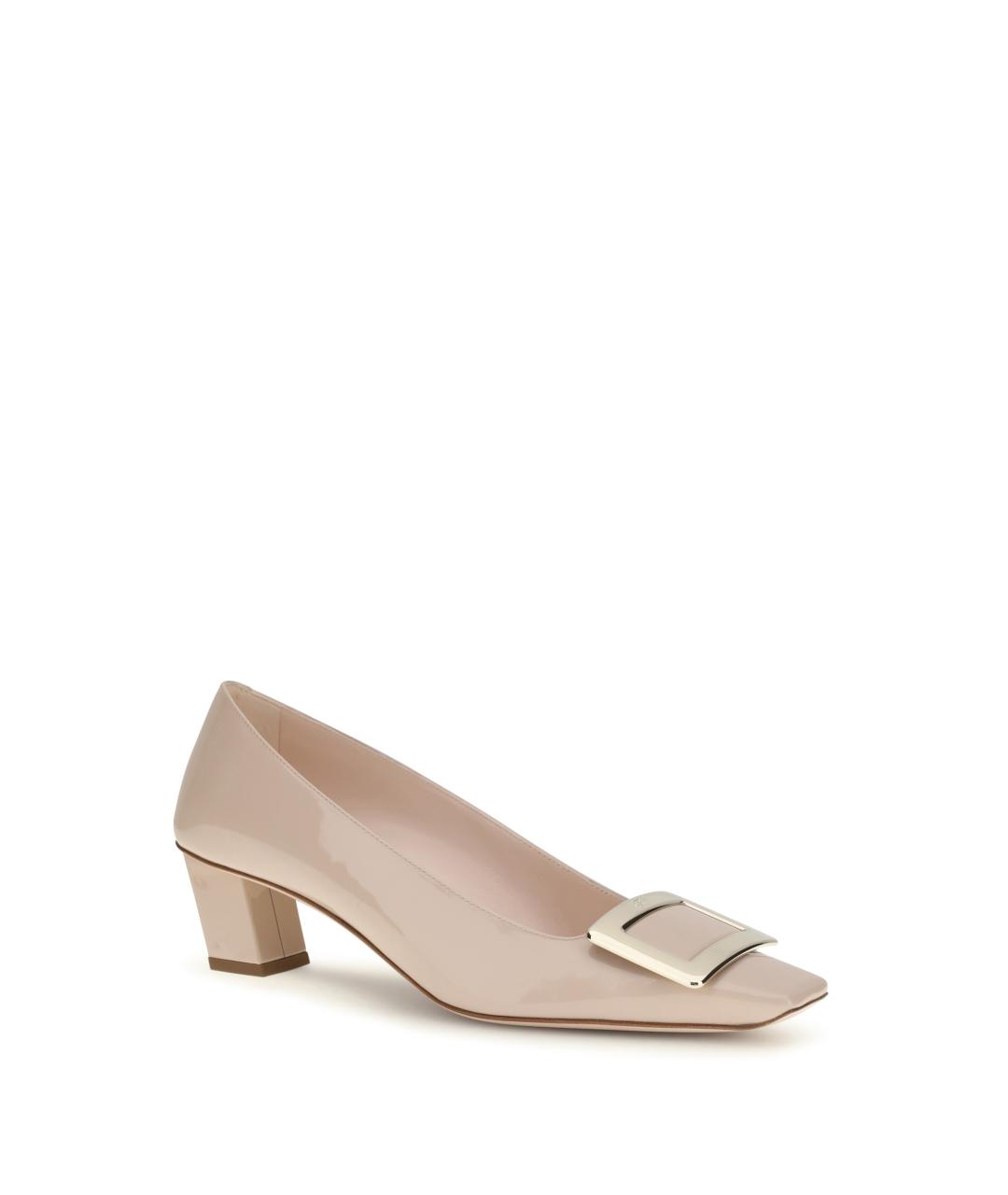 ROGER VIVIER Бежевые туфли из лакированной кожи, фото 2