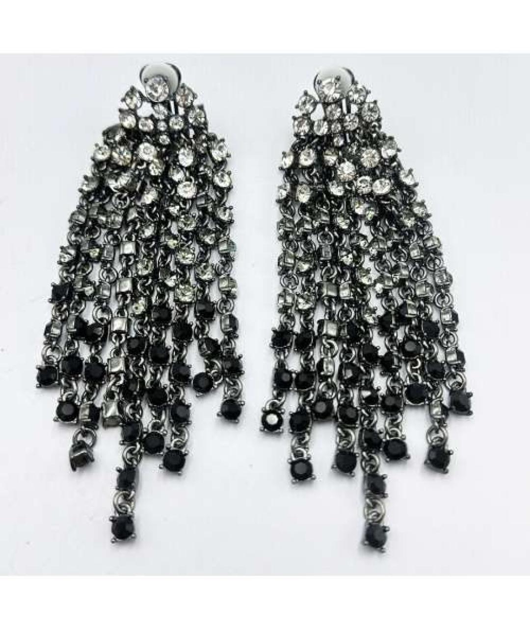 OSCAR DE LA RENTA Серебряные металлические клипсы, фото 7