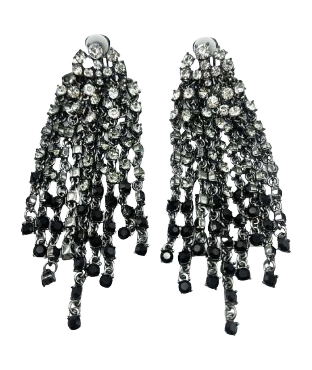 OSCAR DE LA RENTA Серебряные металлические клипсы, фото 1