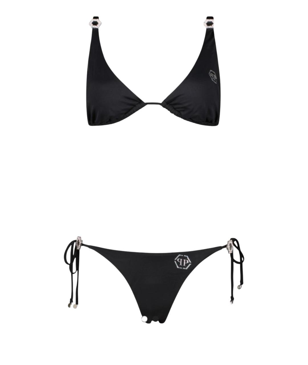 PHILIPP PLEIN Черный полиэстеровый купальник, фото 1