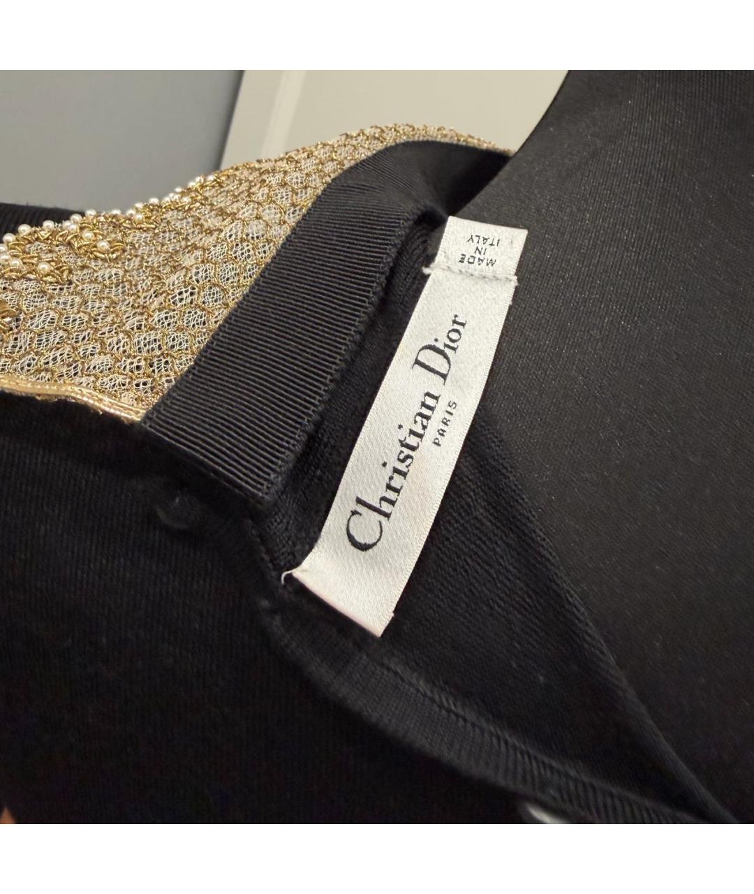 CHRISTIAN DIOR Черный шерстяной джемпер / свитер, фото 7