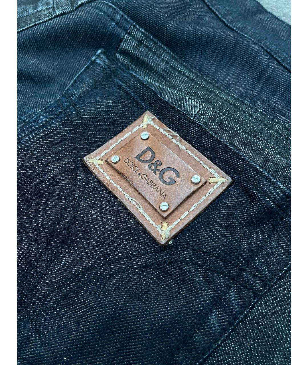 DOLCE&GABBANA Черные хлопковые джинсы скинни, фото 3