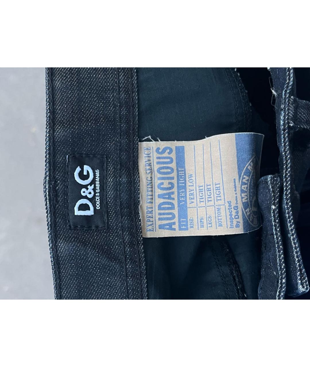 DOLCE&GABBANA Черные хлопковые джинсы скинни, фото 4