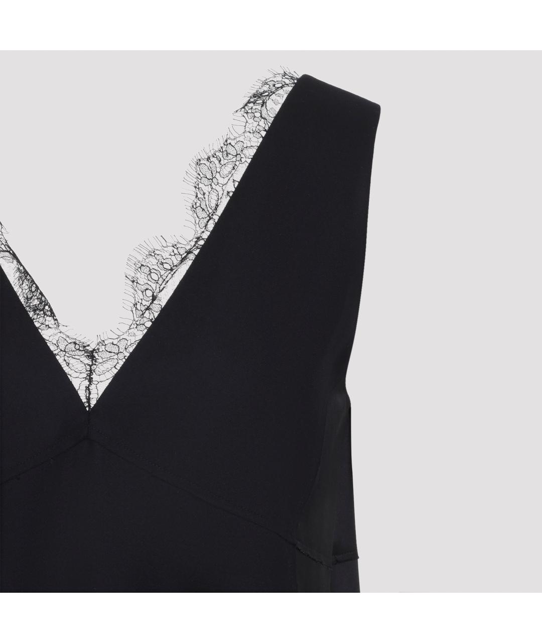 Carven Черная шерстяная блузы, фото 4