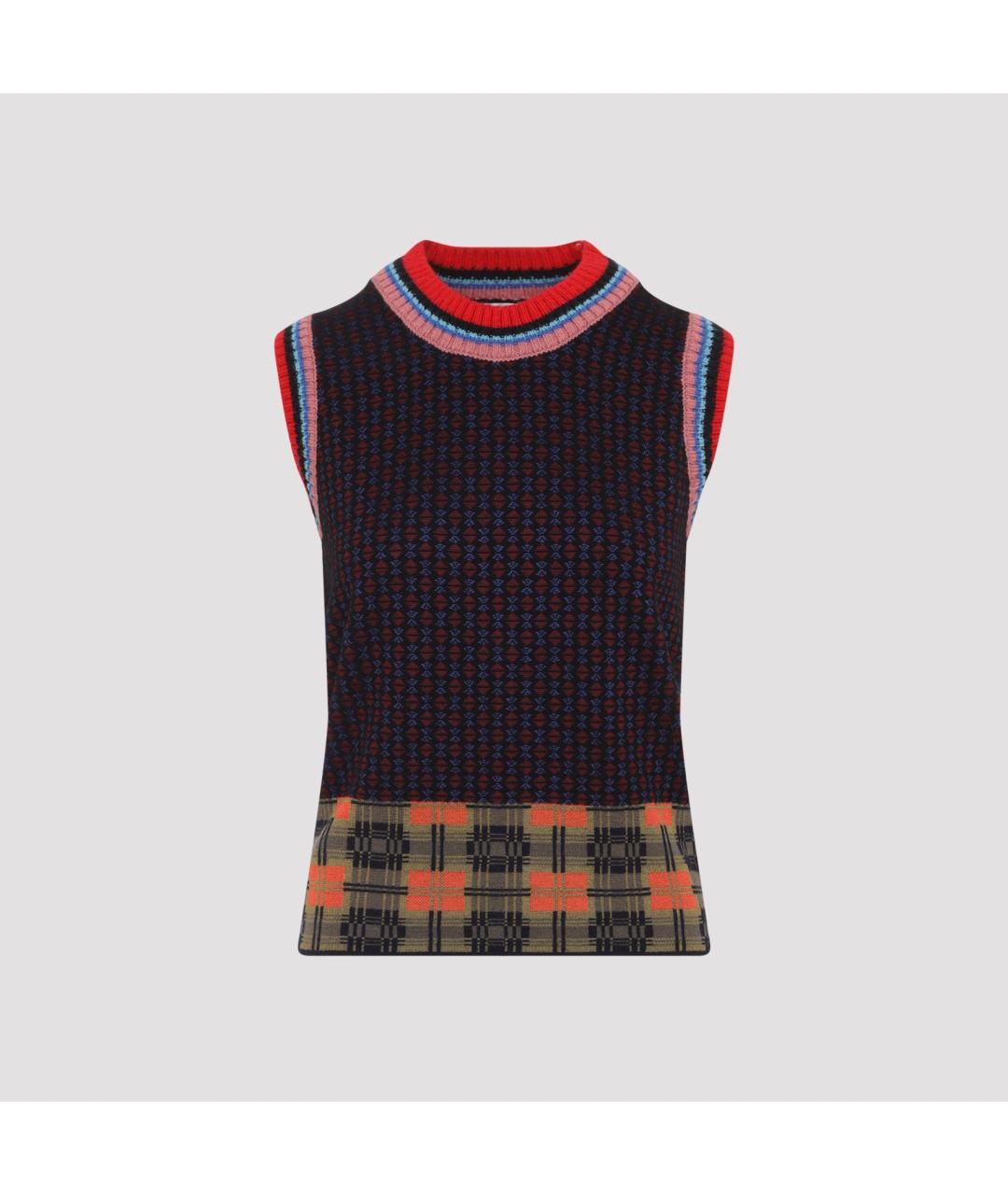 DRIES VAN NOTEN Мульти шерстяная жилетка, фото 2