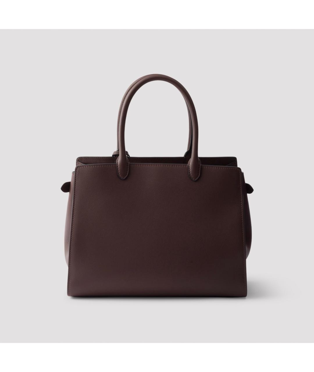 PRADA Коричневая кожаная сумка тоут, фото 3