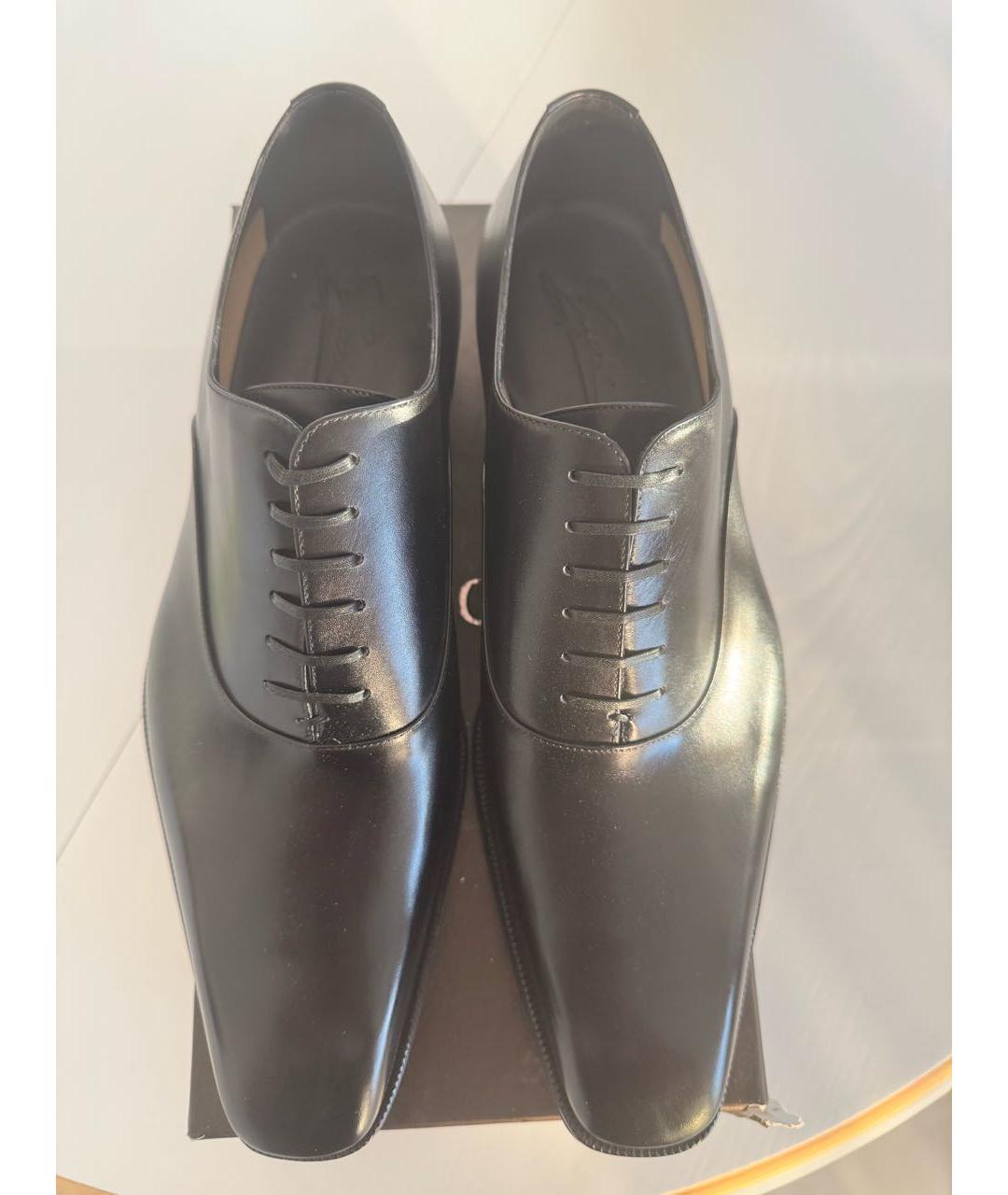 GUCCI Черные кожаные туфли, фото 2