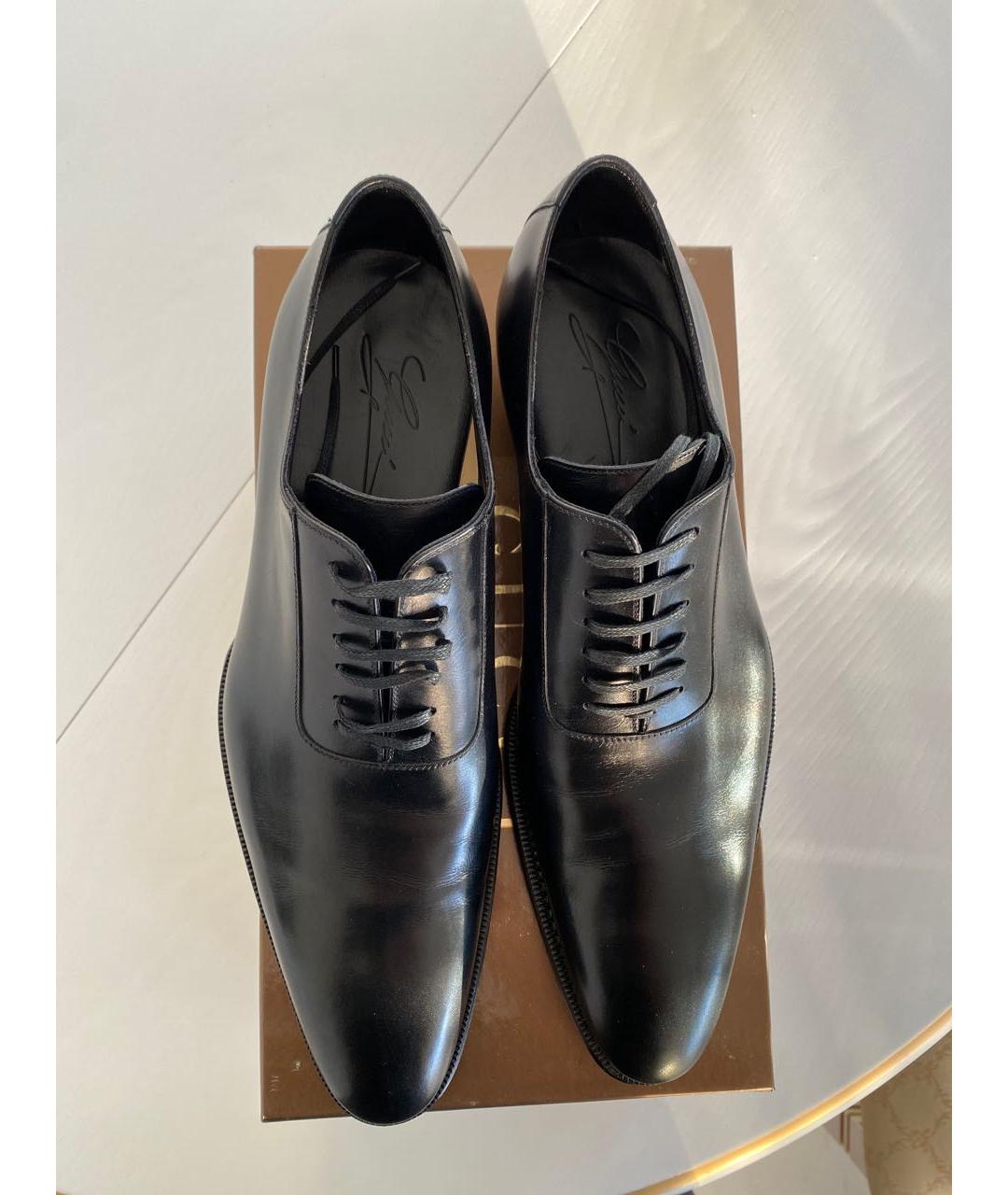 GUCCI Черные кожаные туфли, фото 3