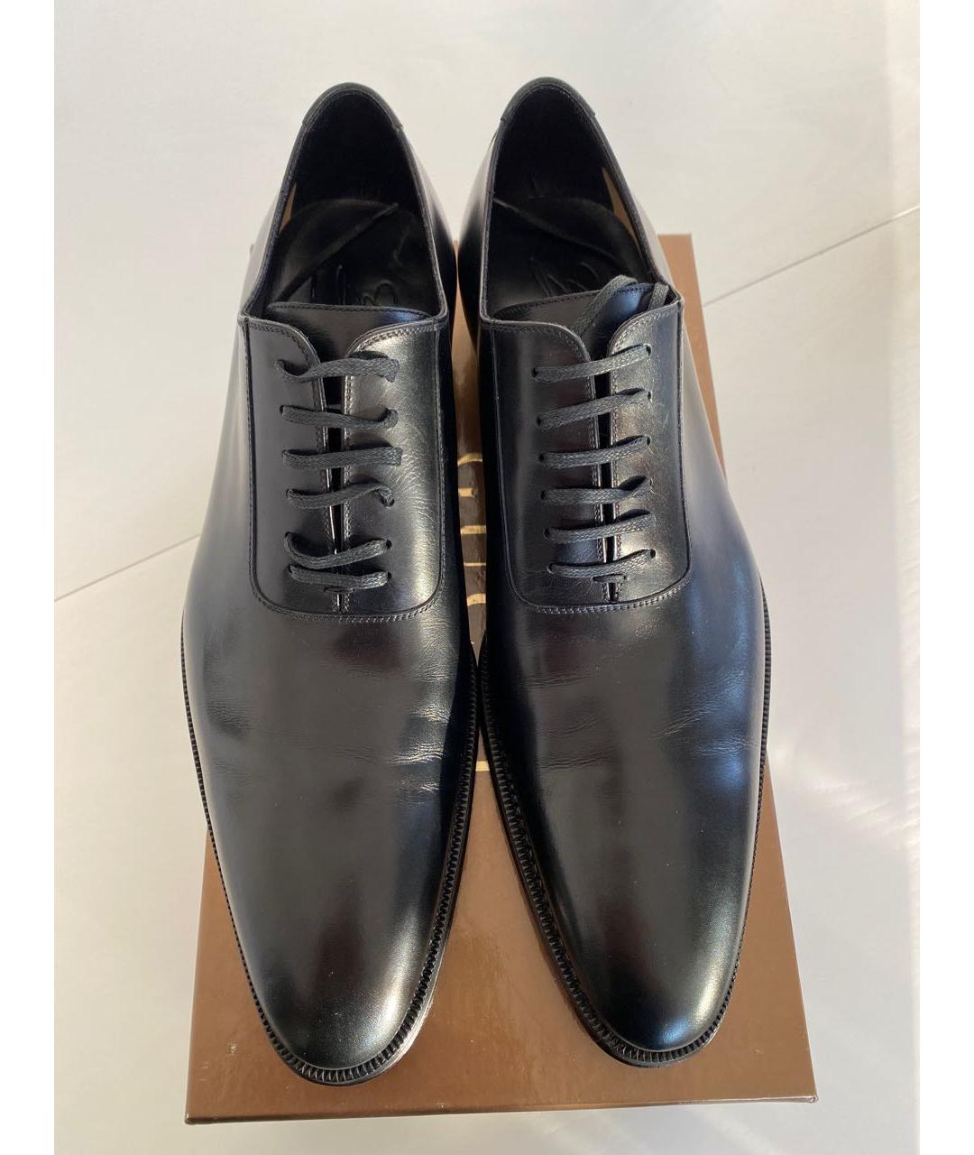 GUCCI Черные кожаные туфли, фото 2