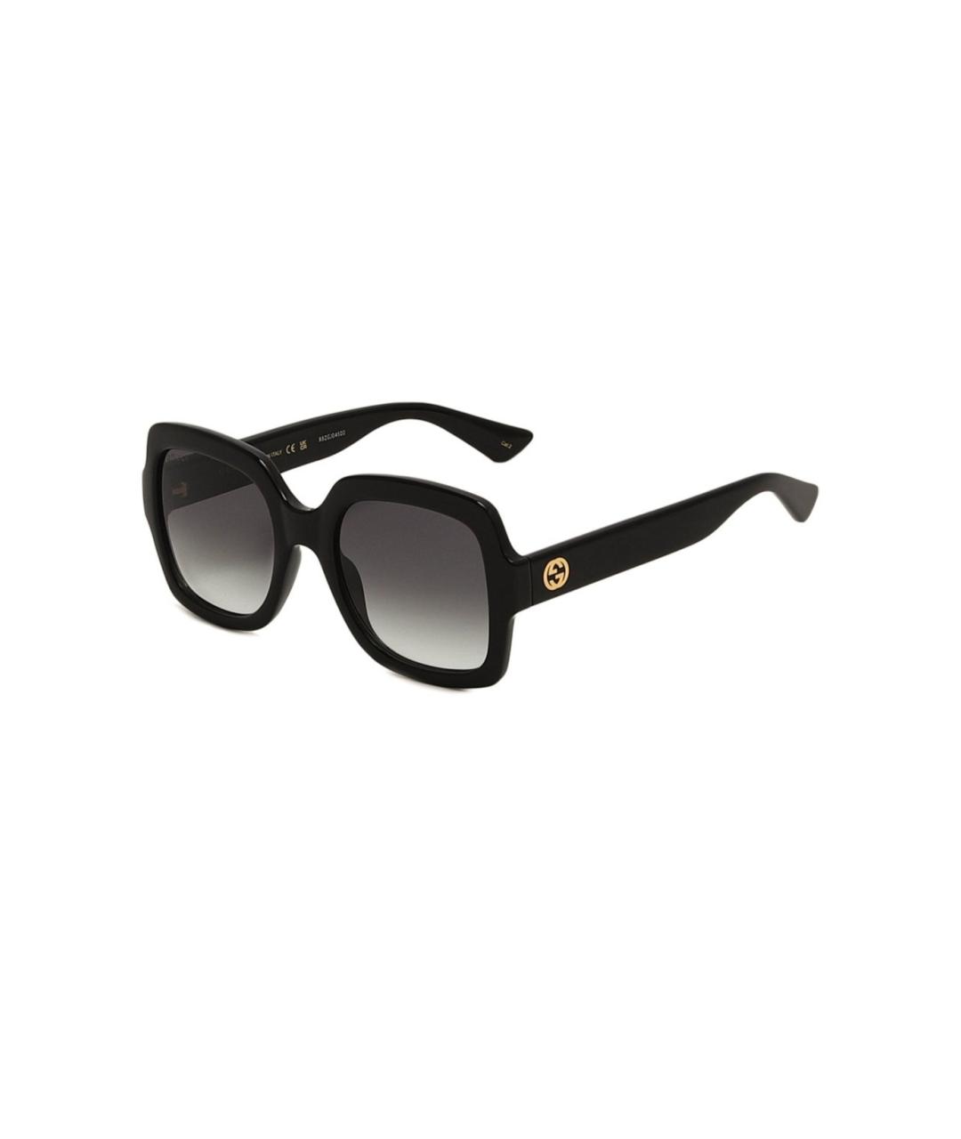 GUCCI Черные пластиковые солнцезащитные очки, фото 9
