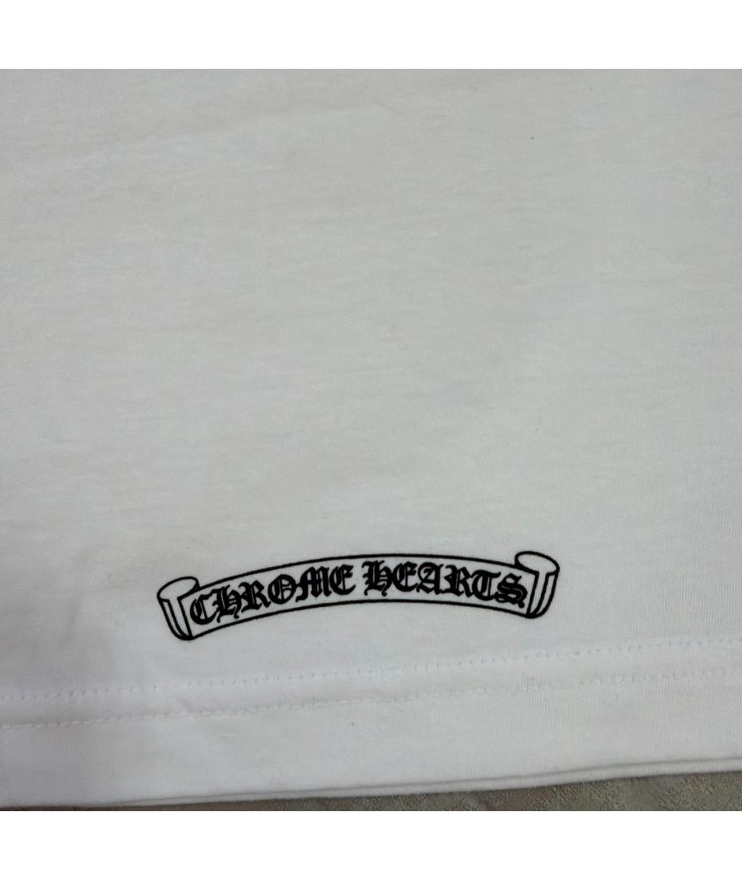 CHROME HEARTS Белая футболка, фото 5