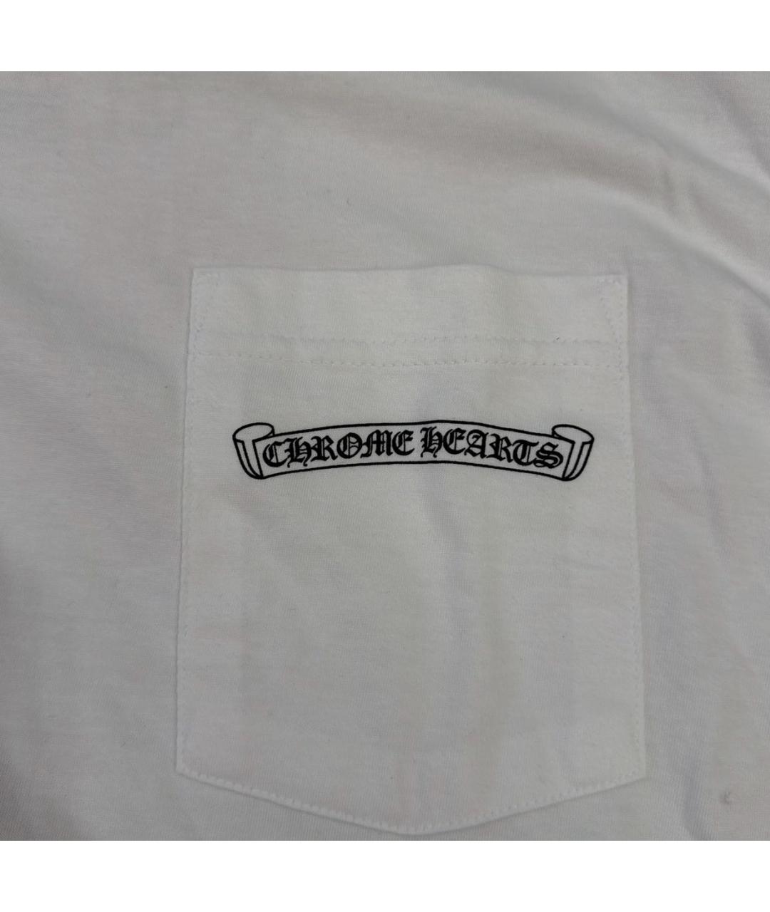 CHROME HEARTS Белая футболка, фото 3