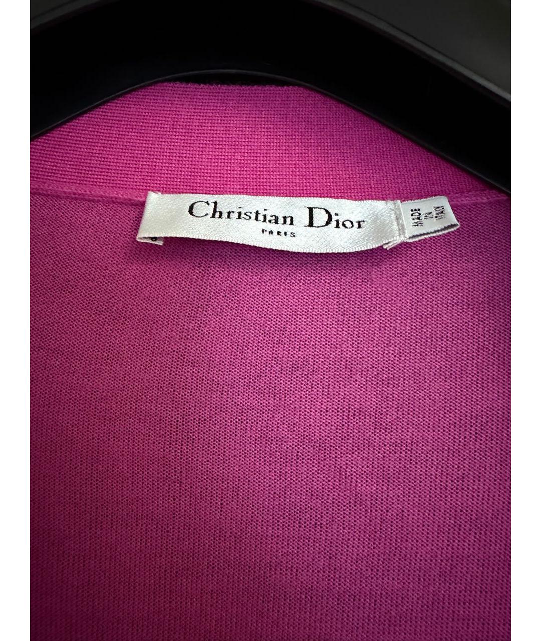 CHRISTIAN DIOR Фуксия кашемировый кардиган, фото 2