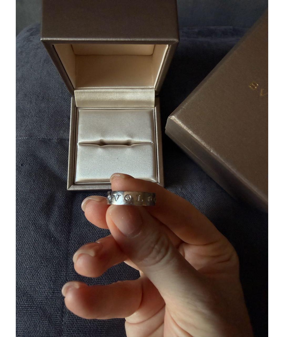 BVLGARI Серебряное кольцо из белого золота, фото 8