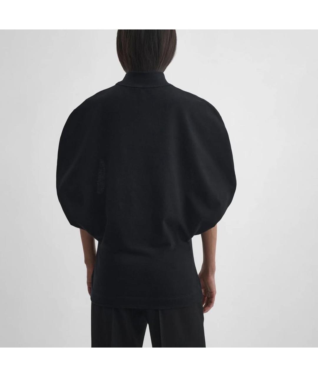 PHOEBE PHILO Черная хлопковая майка, фото 3