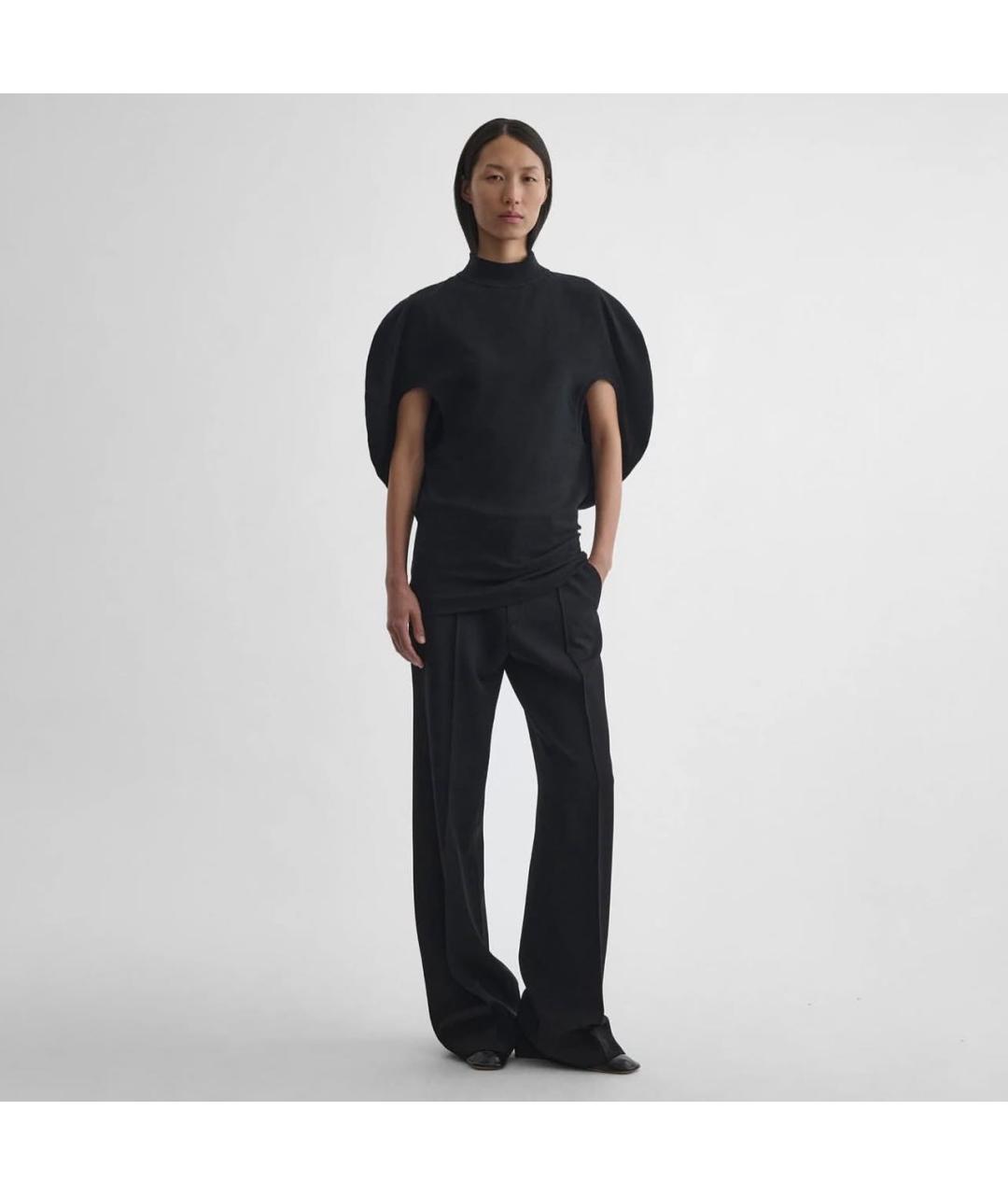 PHOEBE PHILO Черная хлопковая майка, фото 2