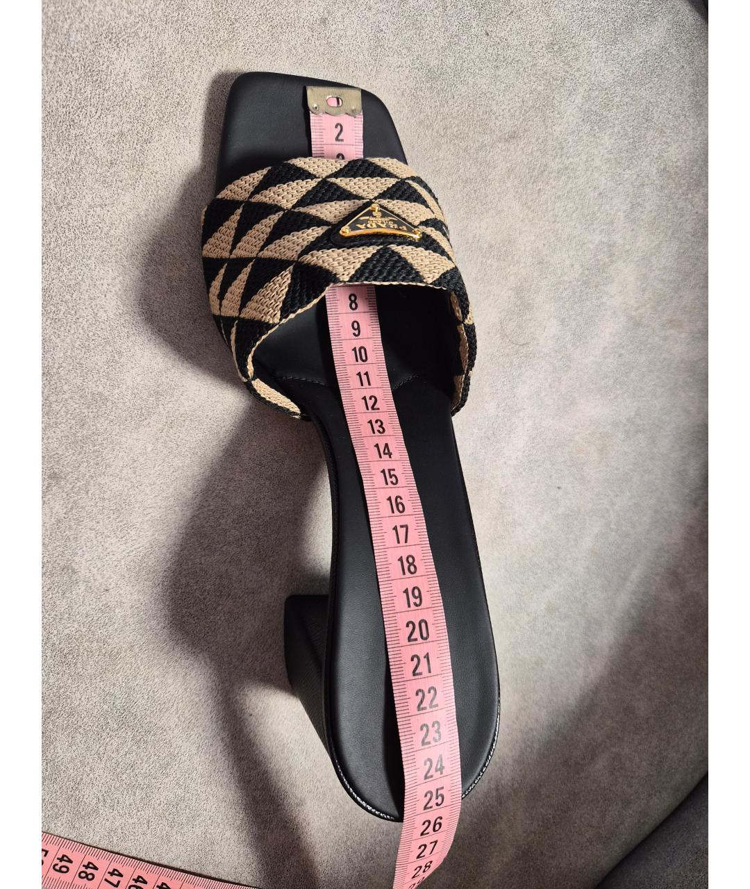 PRADA Черные кожаные мюли, фото 7