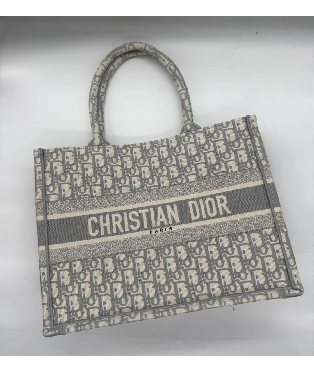 CHRISTIAN DIOR Антрацитовая сумка тоут, фото 6