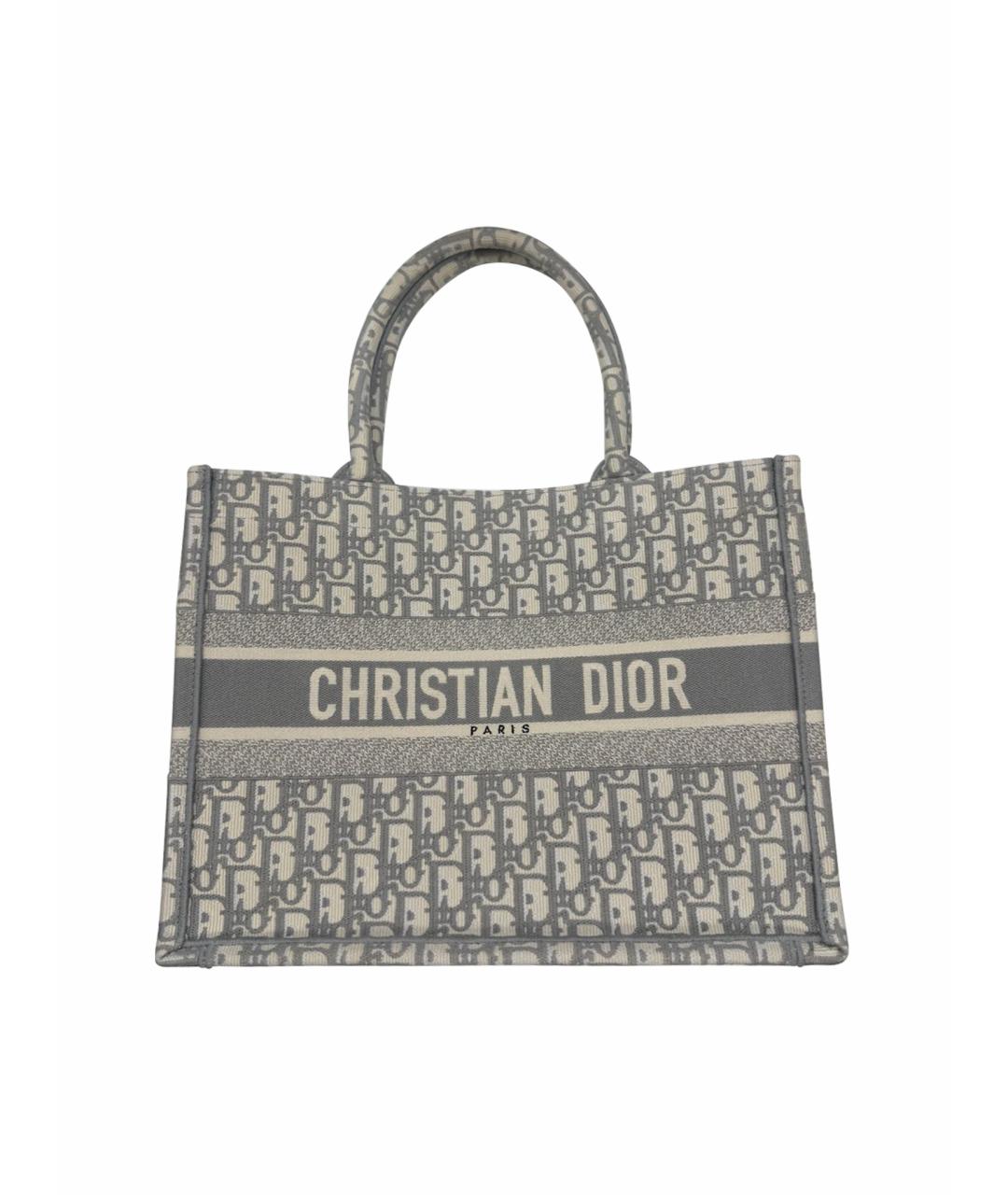 CHRISTIAN DIOR Антрацитовая сумка тоут, фото 1