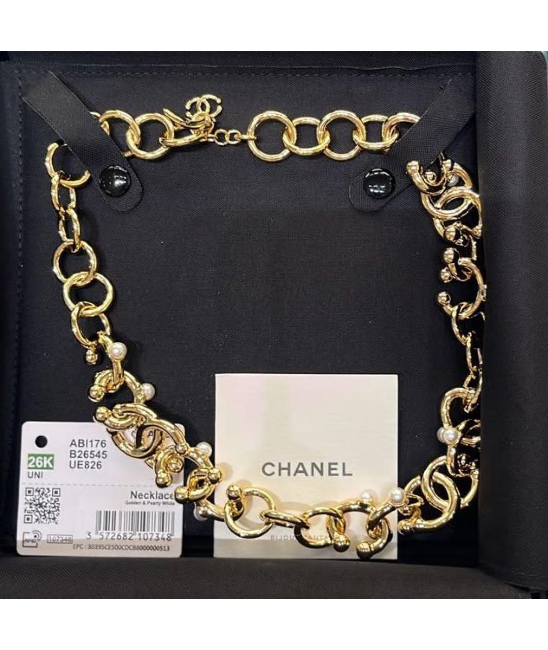 CHANEL Золотое колье, фото 4