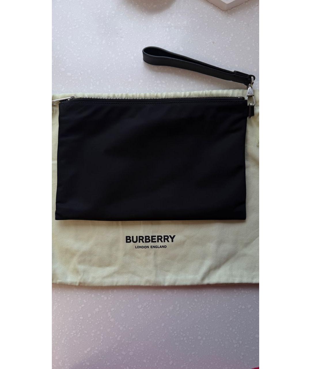 BURBERRY Черная нейлоновая папка для документов, фото 2
