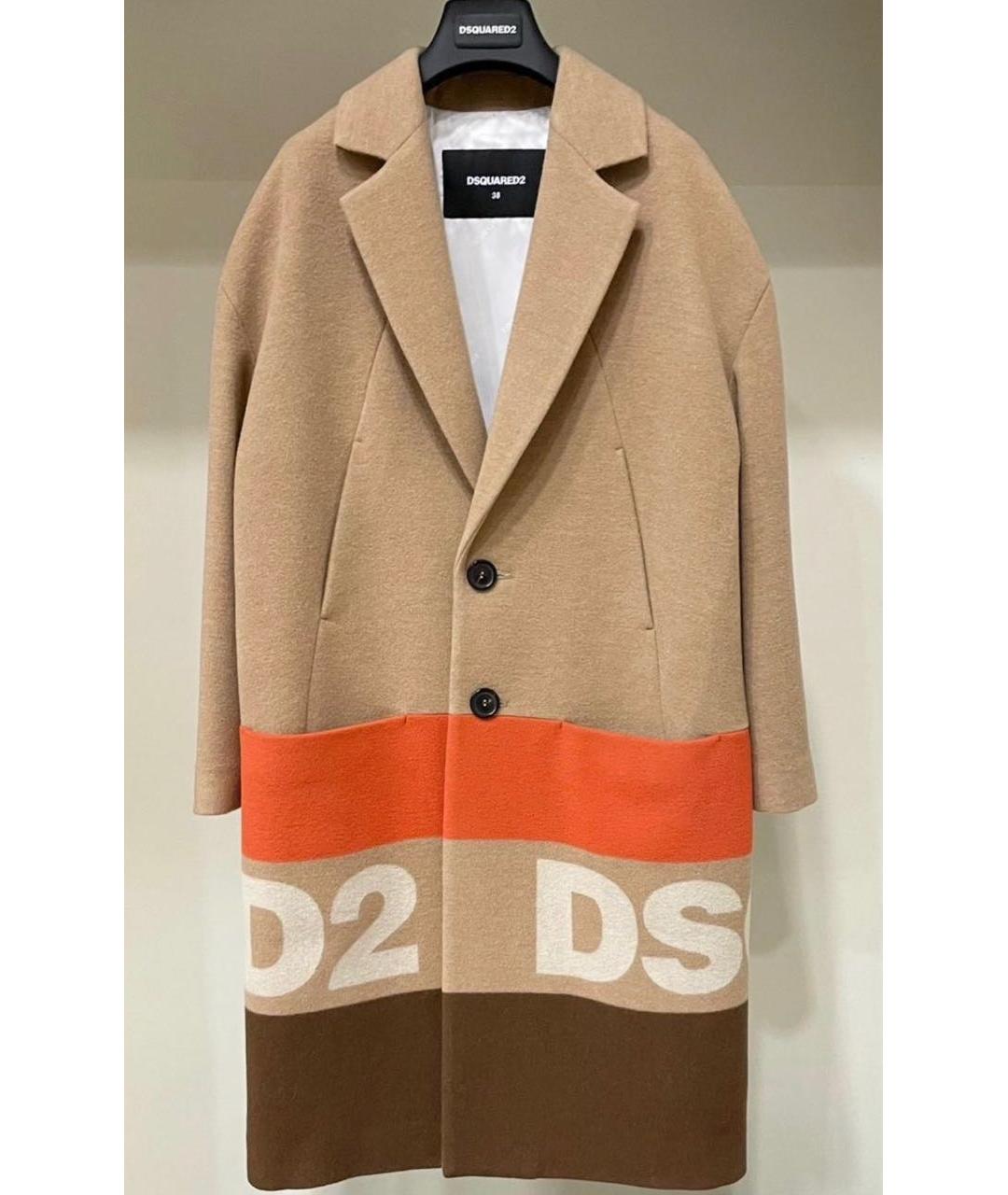 DSQUARED2 Мульти шерстяное пальто, фото 6