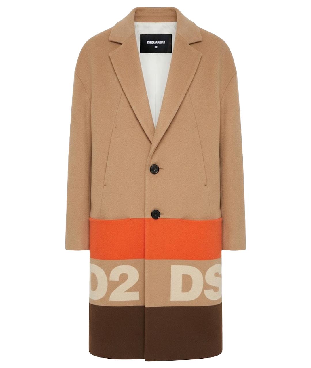 DSQUARED2 Мульти шерстяное пальто, фото 1