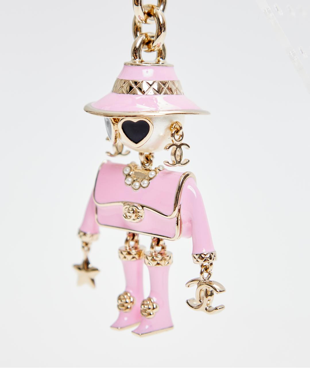 CHANEL Розовый брелок, фото 3