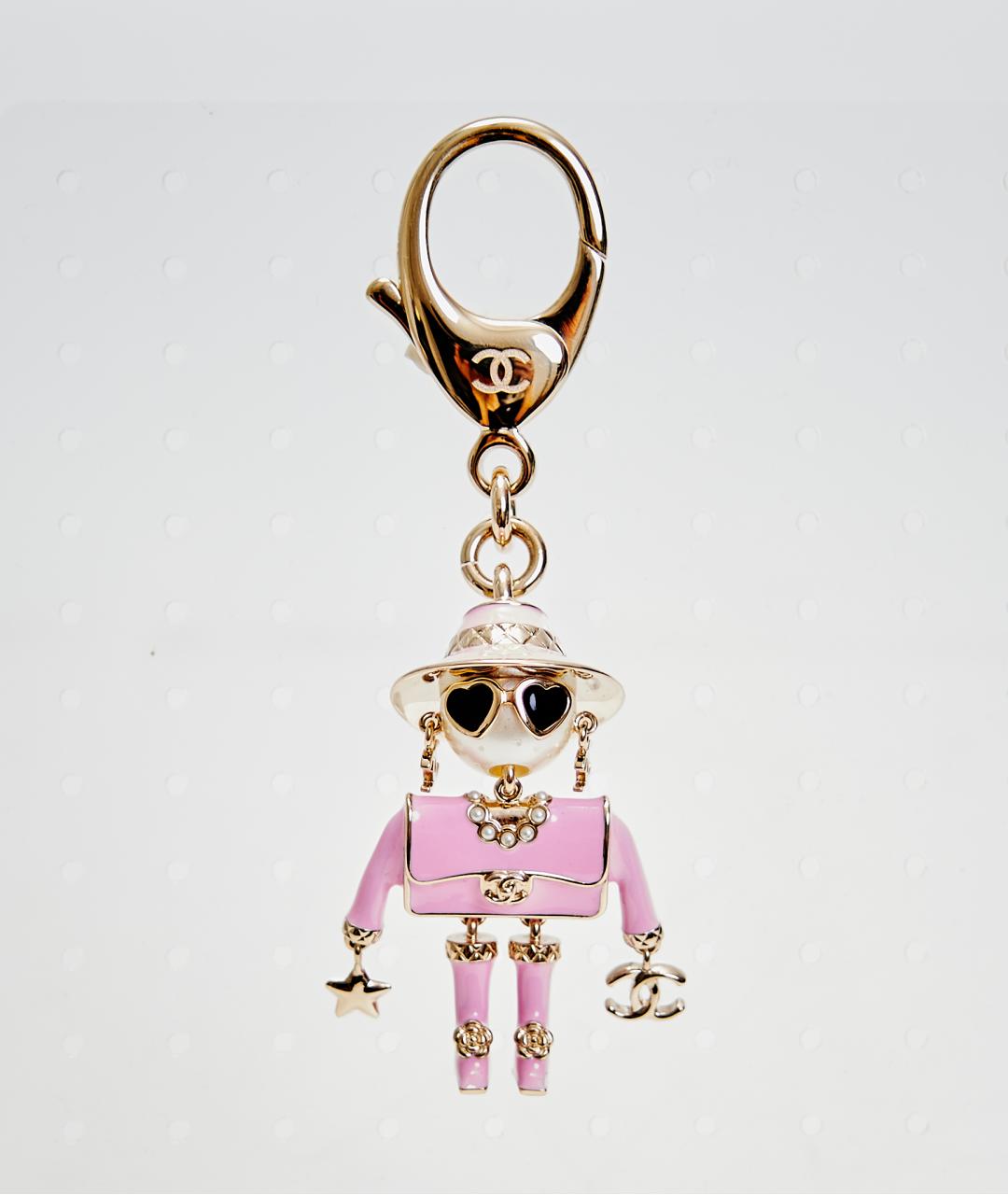 CHANEL Розовый брелок, фото 6