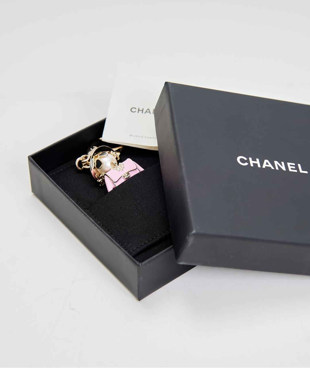 CHANEL Розовый брелок, фото 5