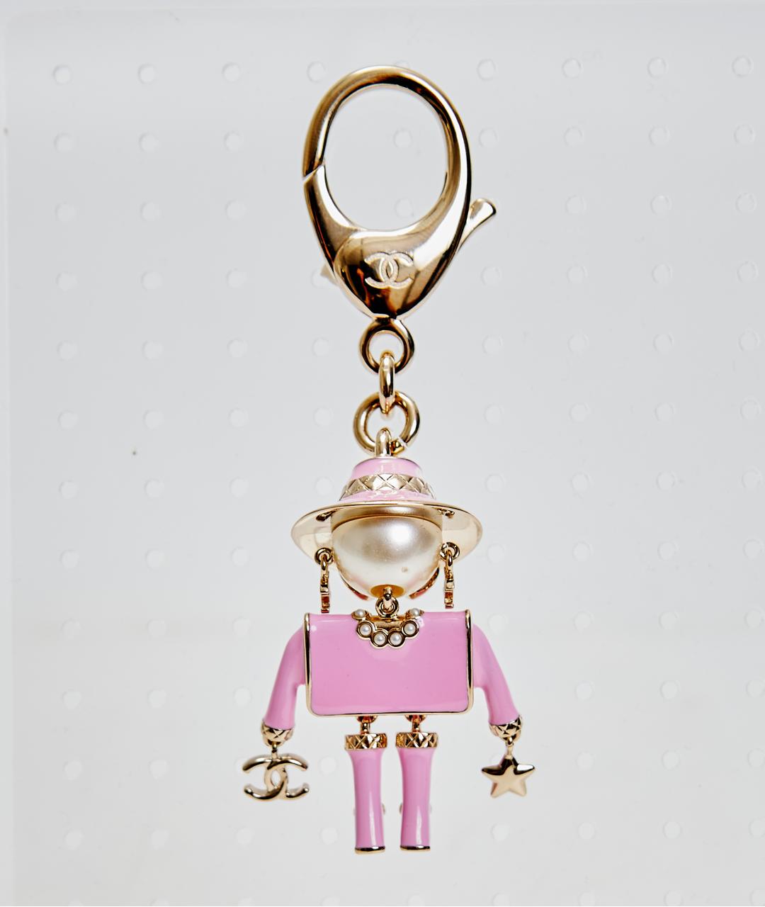 CHANEL Розовый брелок, фото 2