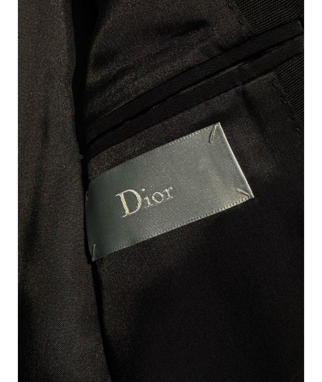 CHRISTIAN DIOR Черный шерстяной жакет/пиджак, фото 3