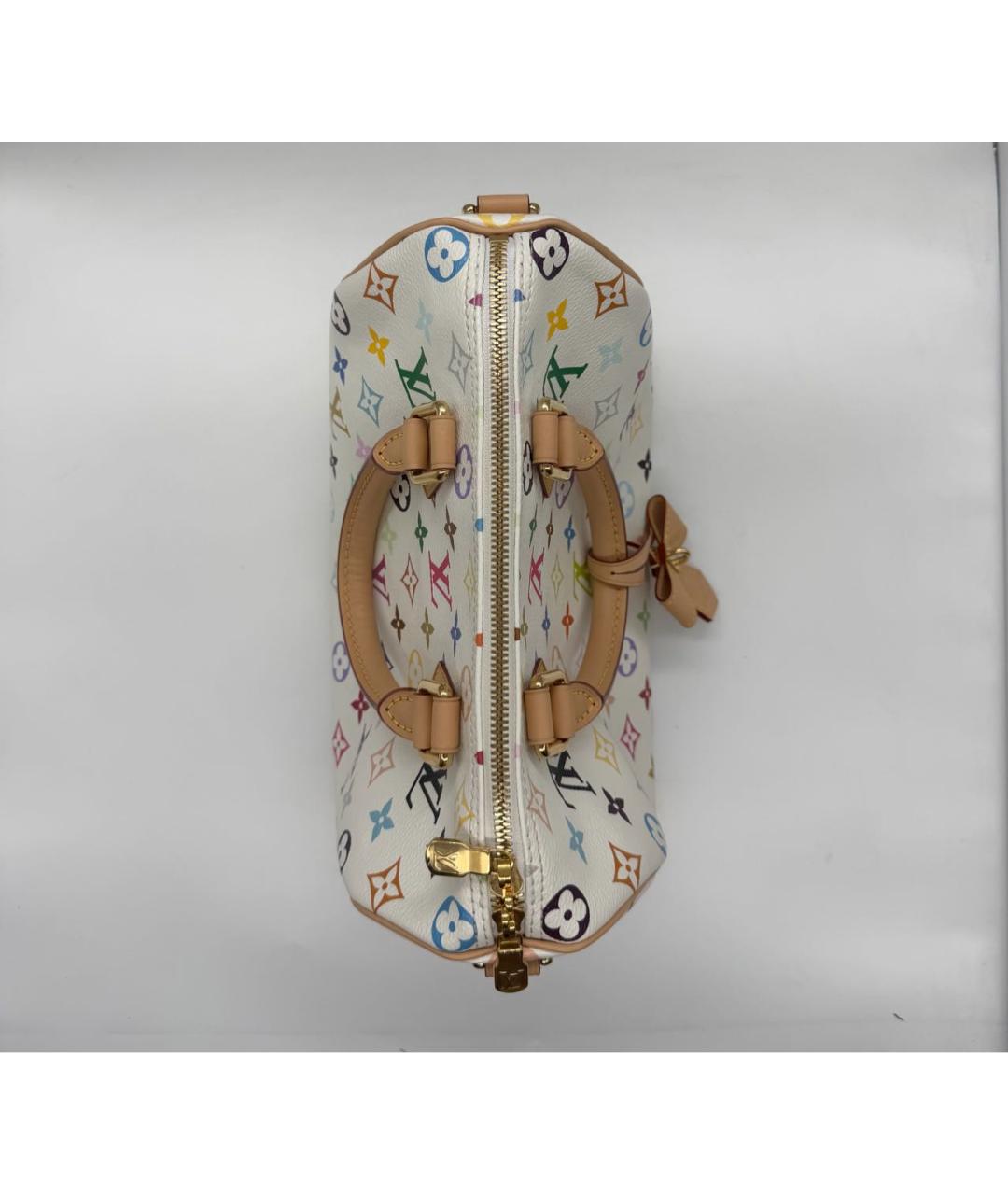 LOUIS VUITTON Белая кожаная сумка через плечо, фото 2